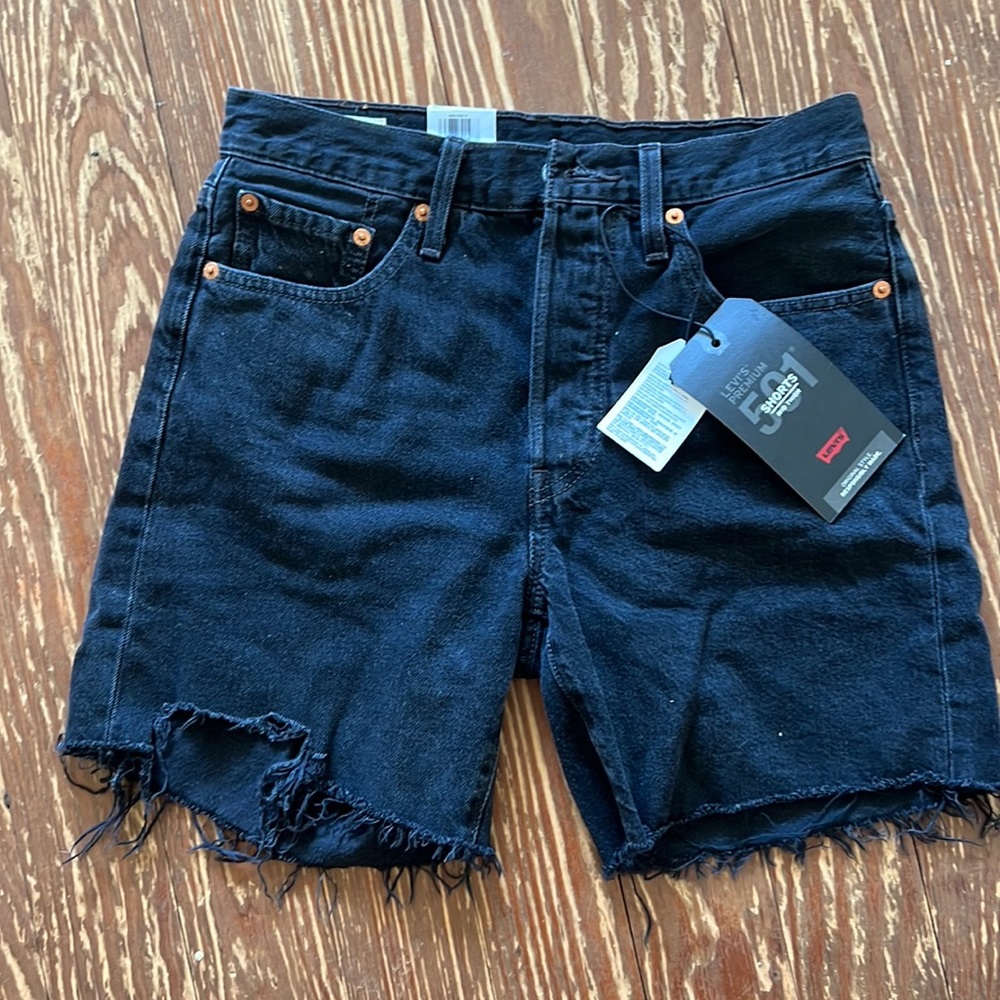 Levi's 501 cutoff shorts mid thigh